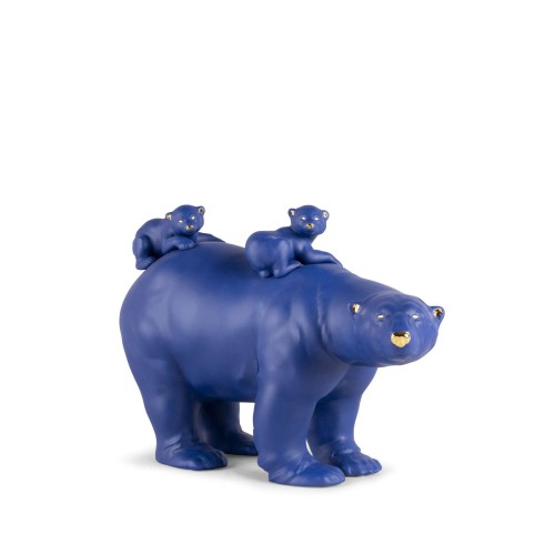 Медведица с медвежатами (синяя)