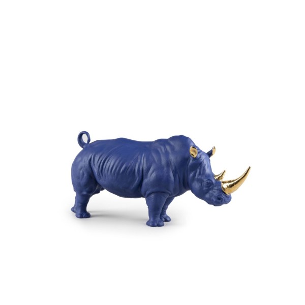 Носорог (сине-золотой)