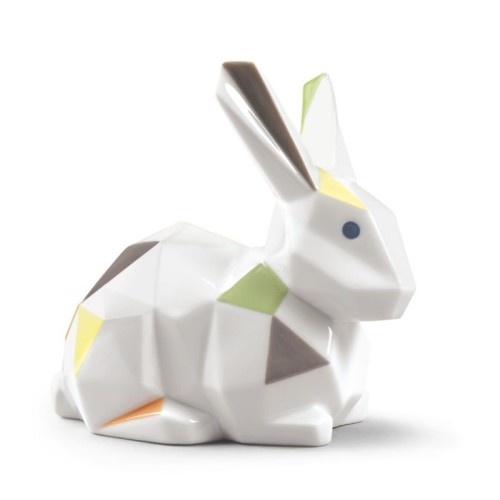 Кролик оригами (цветной)